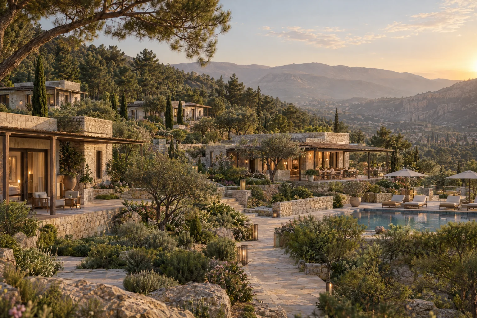 Imagined architectural vision — Zabadani Resort — Rehabilitation Vision